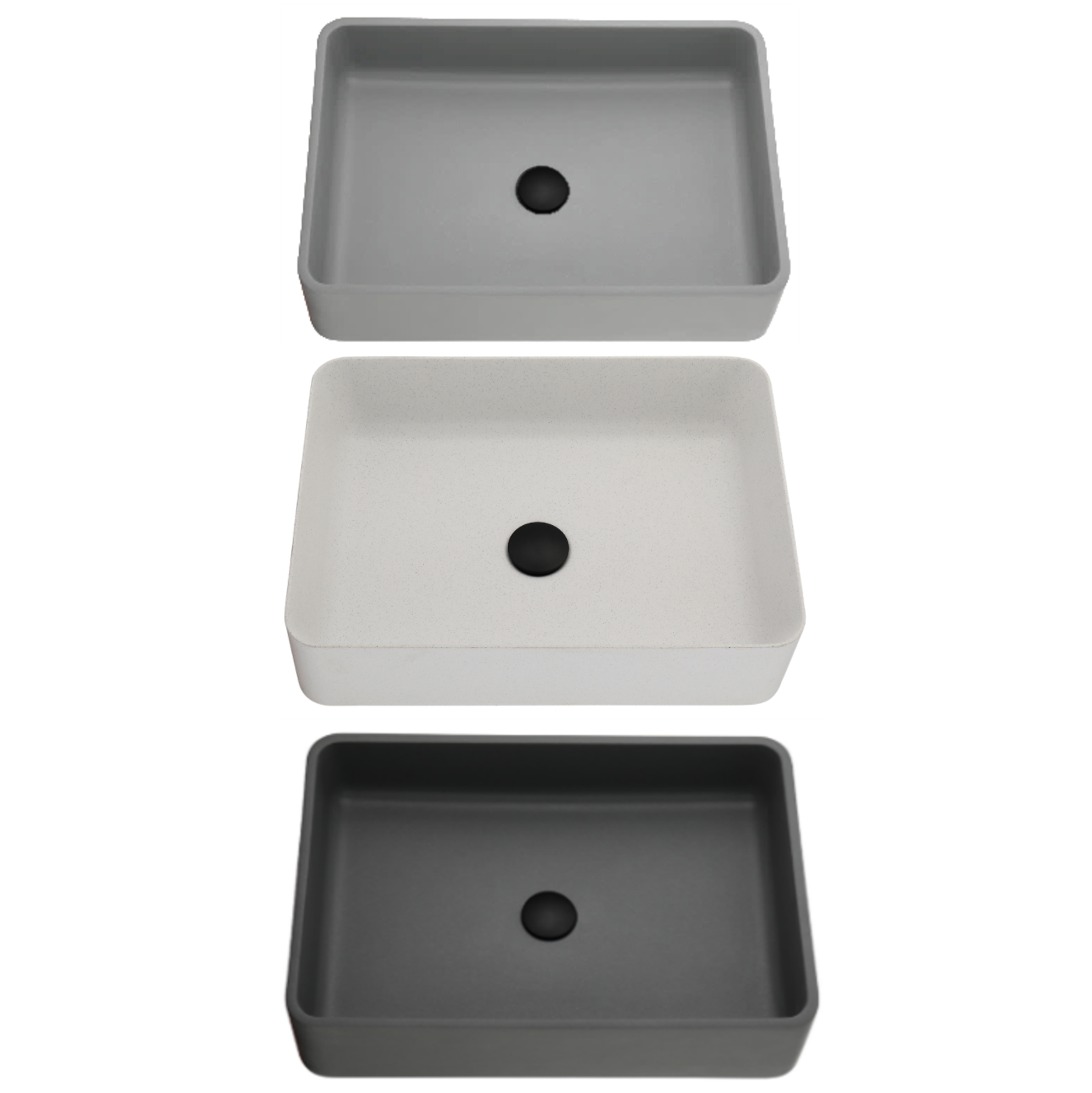 Quartz Rectangular Counter Top Basin 510mm QZ51036